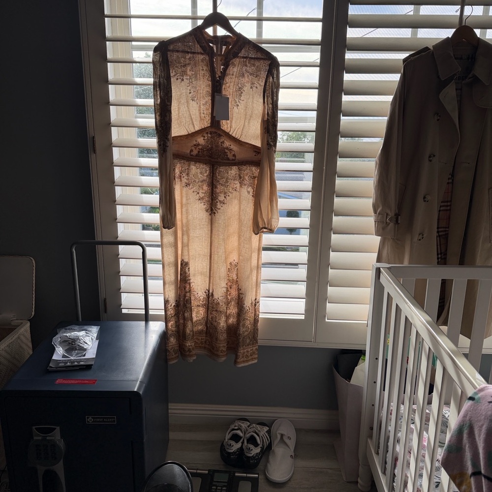 Zimmermann Paisley Print Dress in Earth Tones